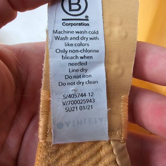 Athleta Women's Advance Bra B-G Size 32D Sunset Orange & Oxidized Yellow Active - Picture 8 of 9